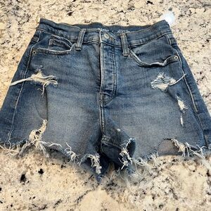 Old Navy Blue Jean Shorts Distressed Casual